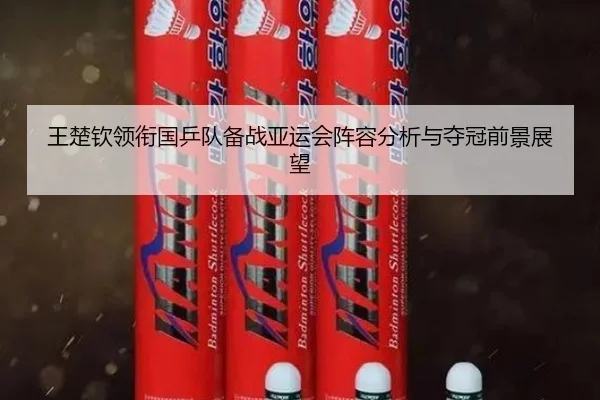 王楚钦领衔国乒队备战亚运会阵容分析与夺冠前景展望